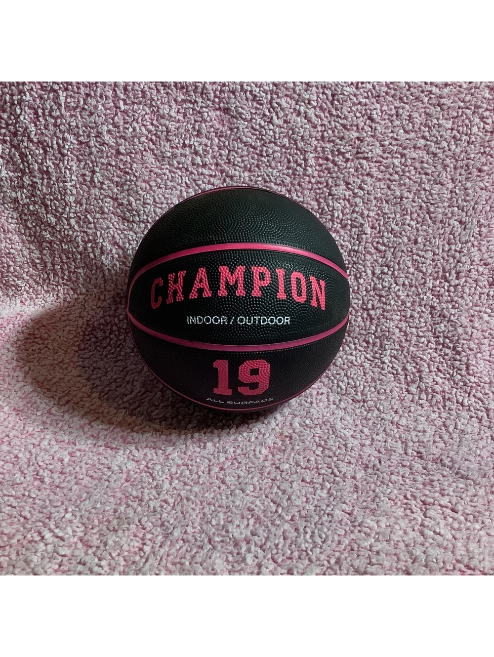 Champion Indoor/Outdoor Basketball Size 26.5/7.6 Black and Pink